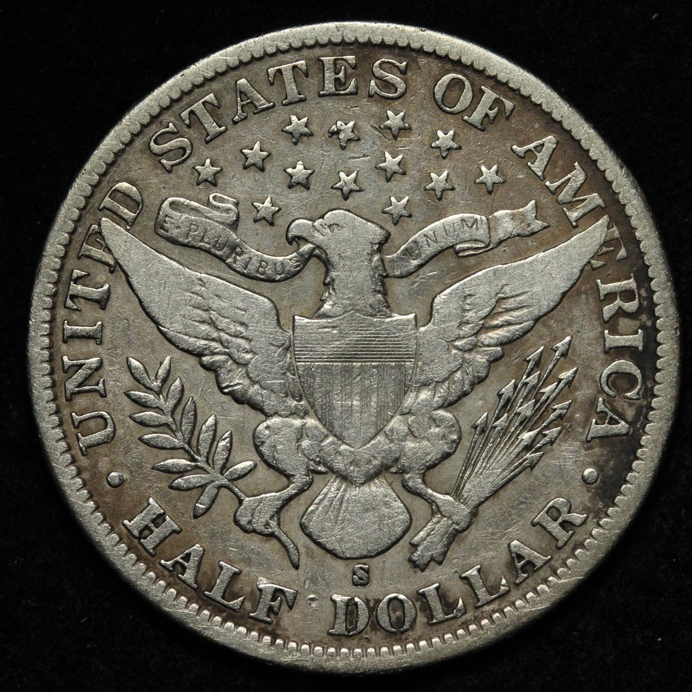 1903-S Barber Silver Half Dollar VF E355 GKHK
