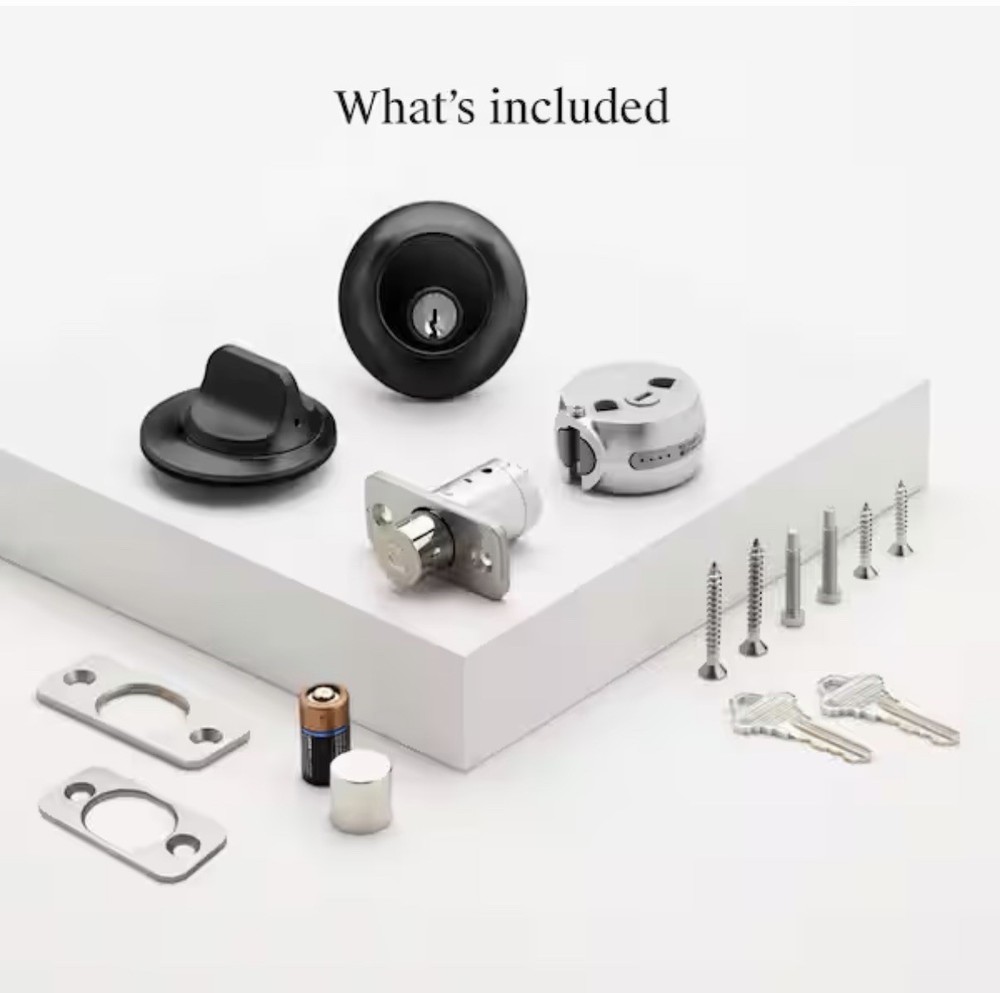 New! Level Lock (Matter) Matte Black Matter-Over-Thread Smart Lock
