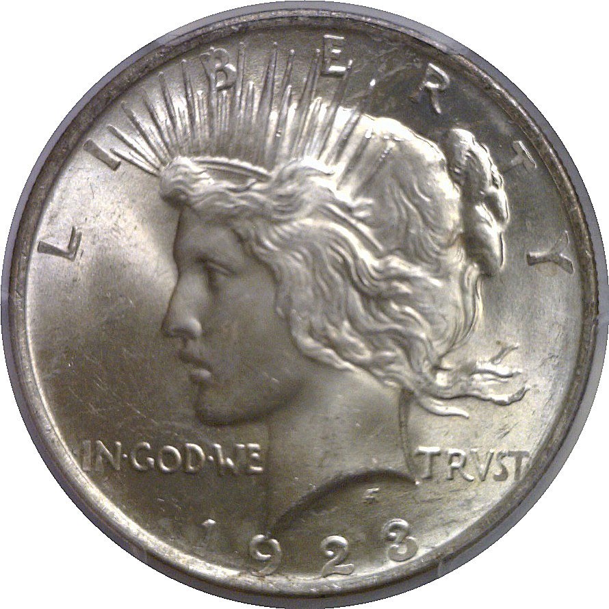 1923 Peace Dollar PCGS MS-66 CAC