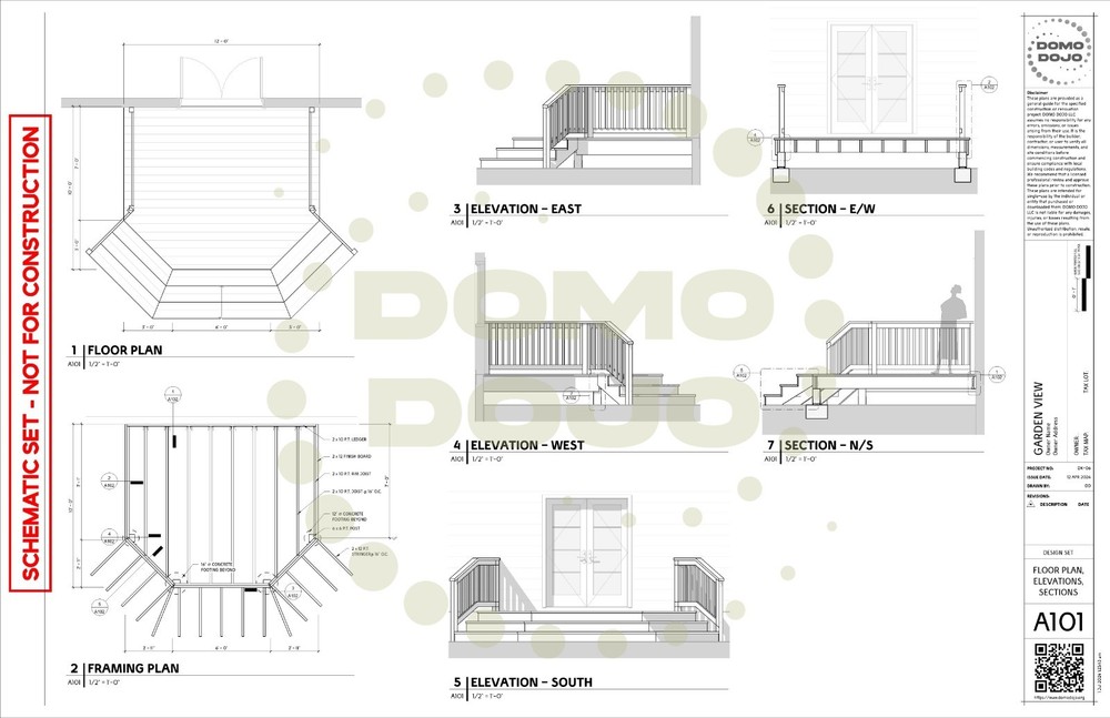 Garden View Deck Plans – PDF Downloadable Blueprint