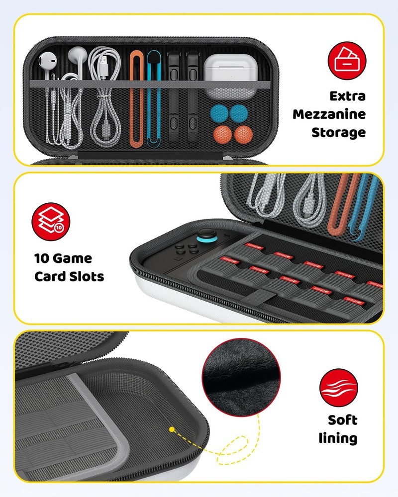 Switch 2 Accessories Bundle for Nintendo Switch 2 2025 White