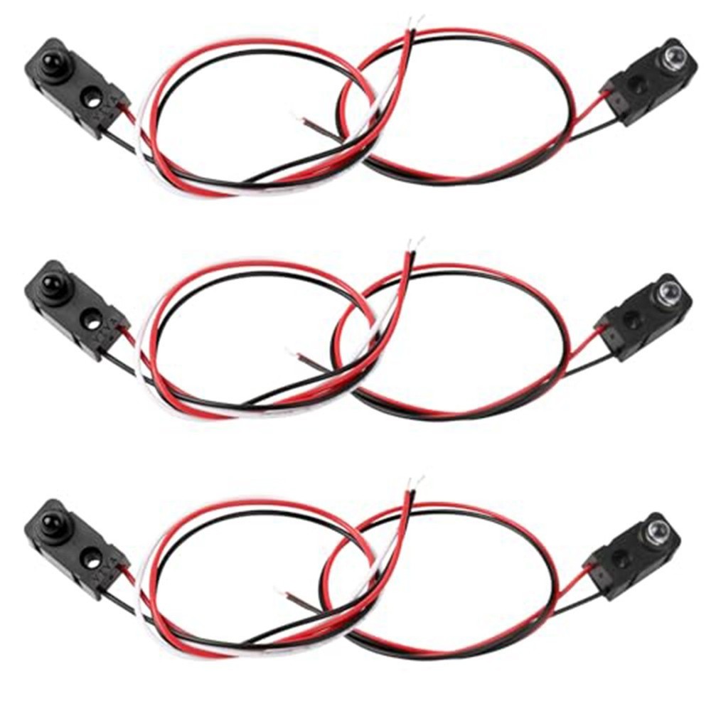 4 Pack IR Break Beam Sensor Module 3mm LED Pair Set for Object Detection