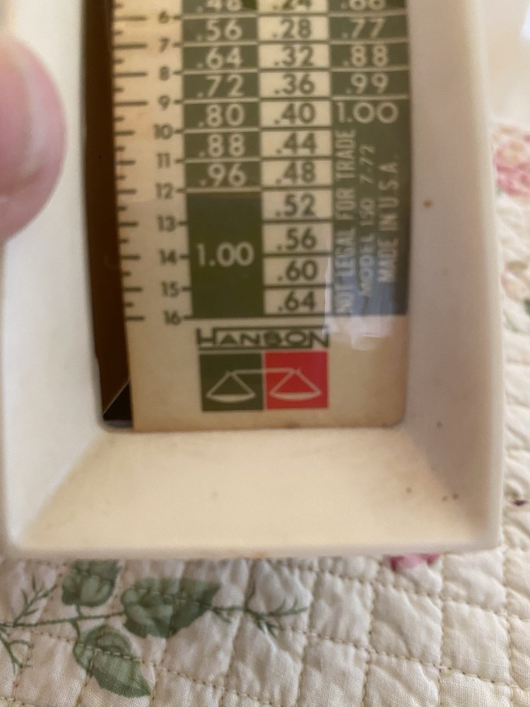 Hanson Vintage Postal / Kitchen Scale Model 150 ~ 1968