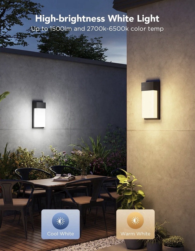 Govee Outdoor Wall Light 2-Pack (Model: H7075)
