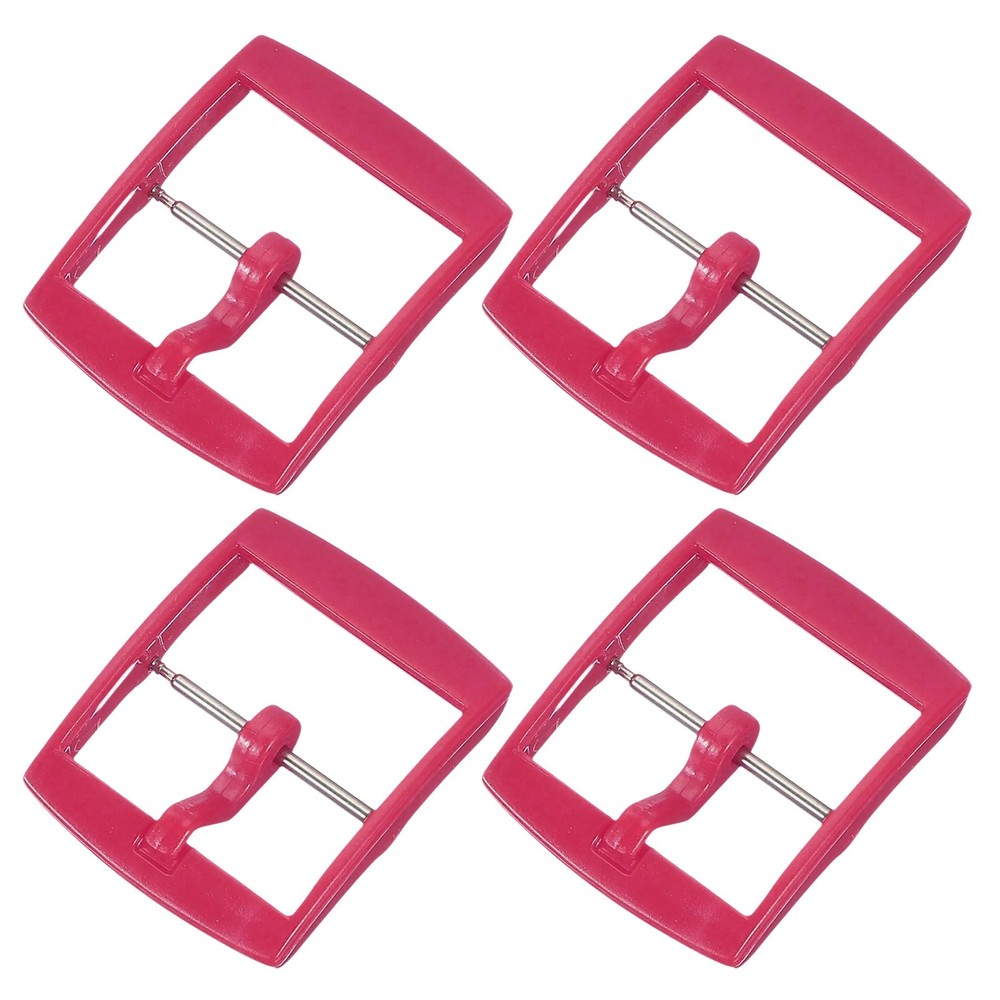 4 Pcs Watch Band Replacement Buckle, 20mm Watch Strap Clasp, Rose Red