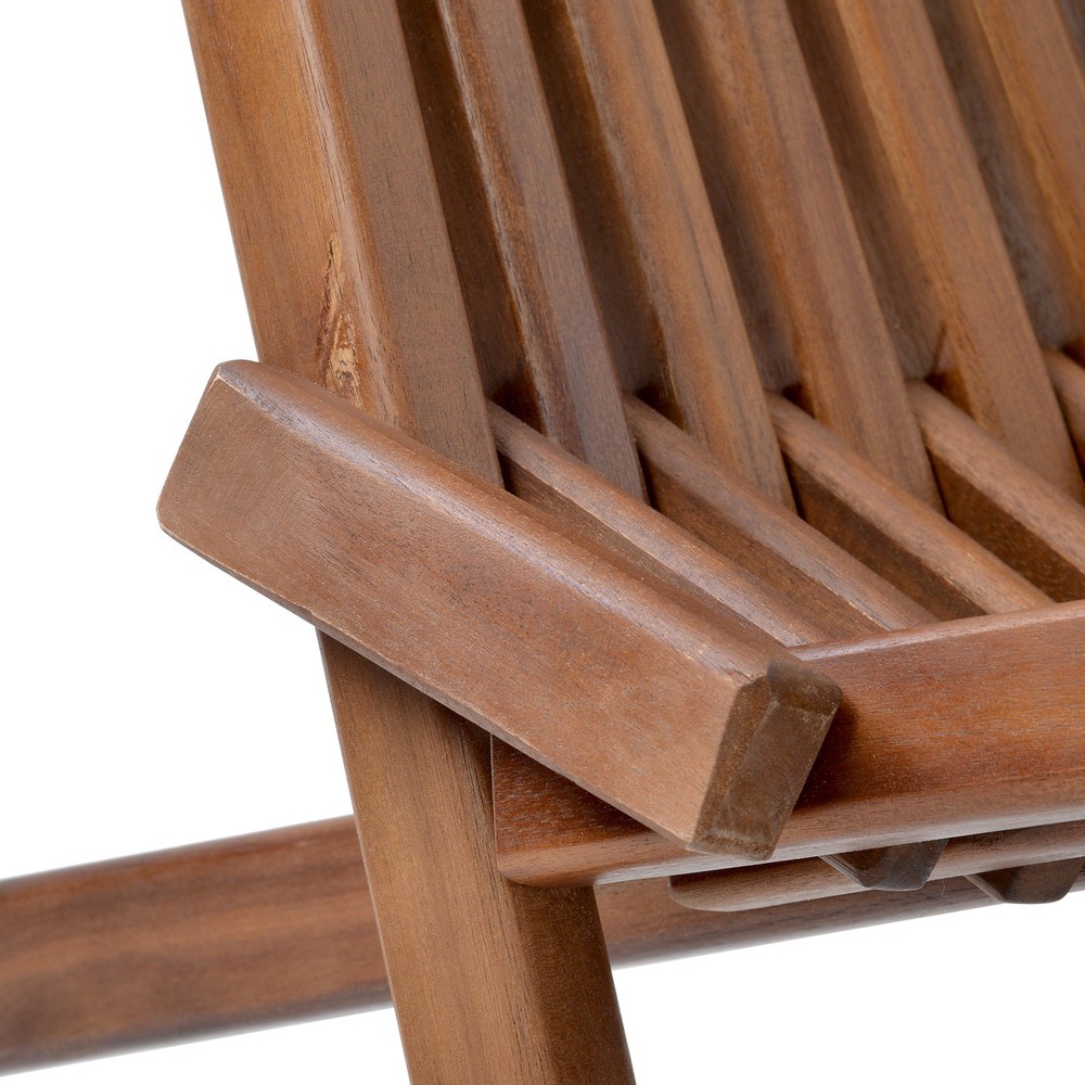 Folding Acacia Tree Wood Relaxing Chair