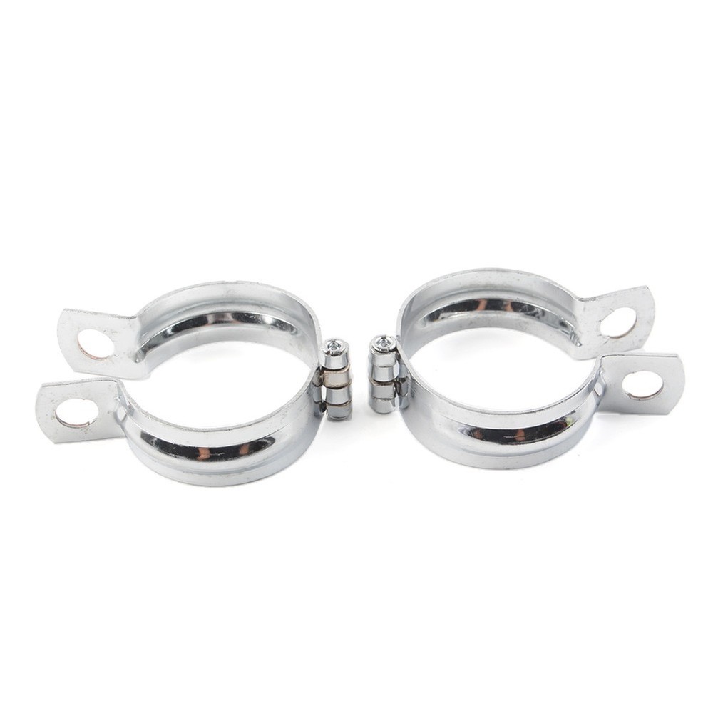 42MM-51MM Front Fork Mount Bracket Turn Signal Light Clamp Holder Chrome US