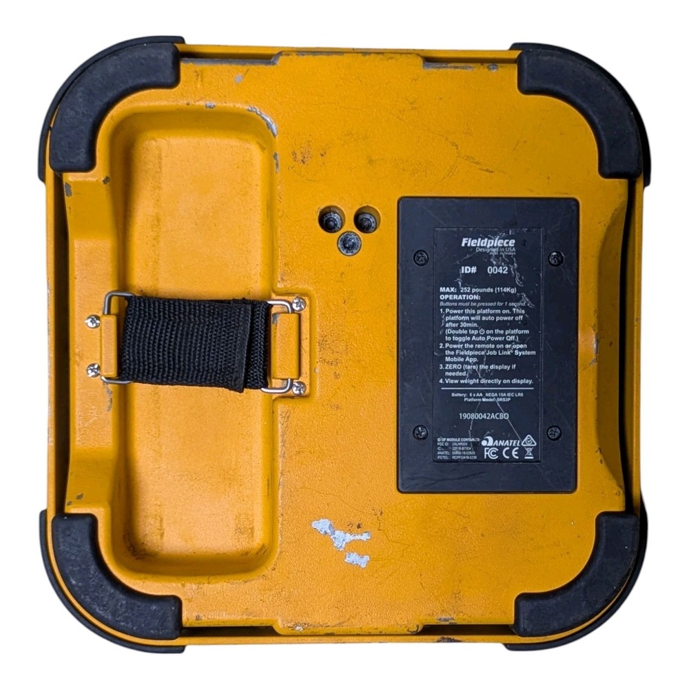 Fieldpiece SRS3 Wireless Refrigerant Scale with Remote TESTED