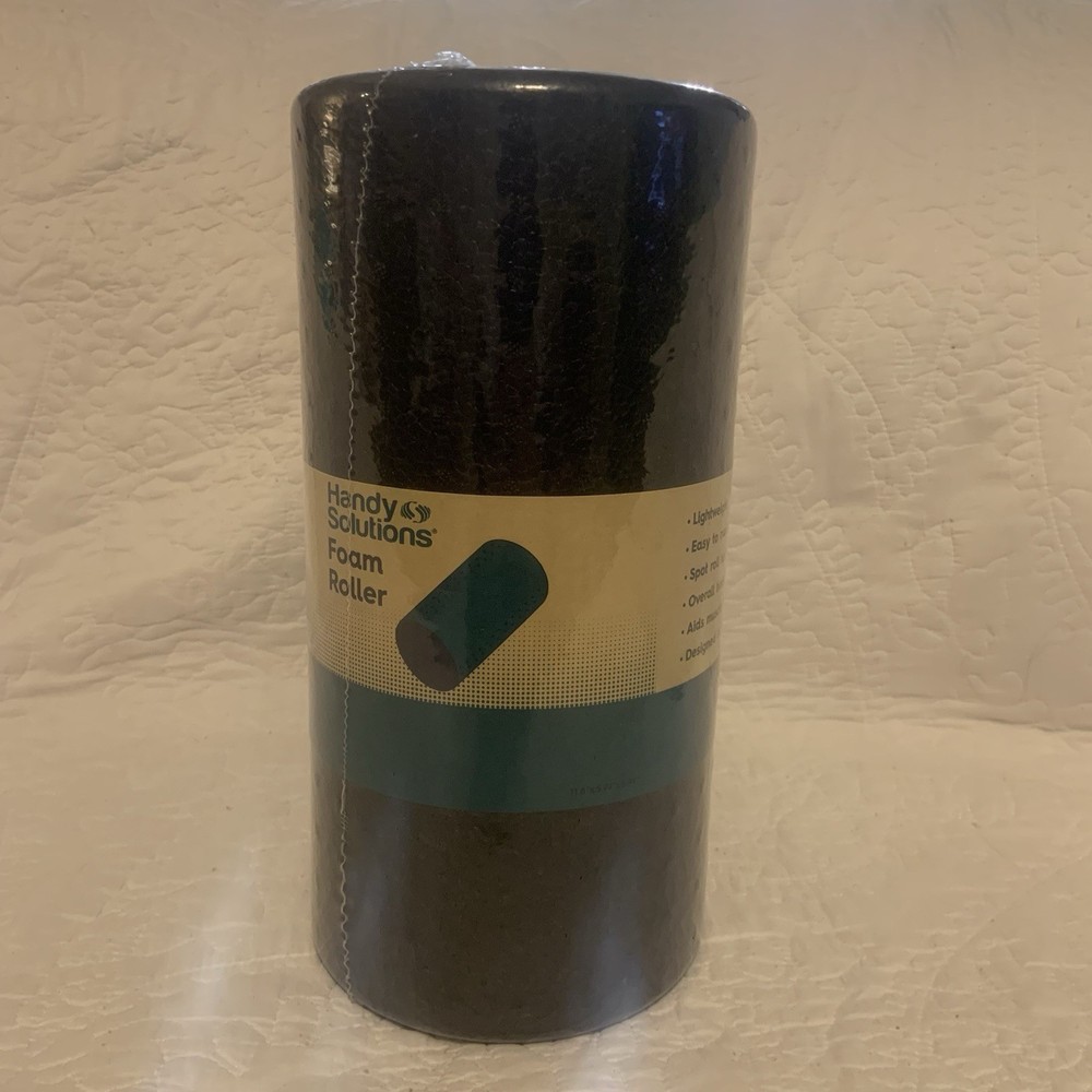 Handy Solutions - 12” Foam Roller - Color: Black - New