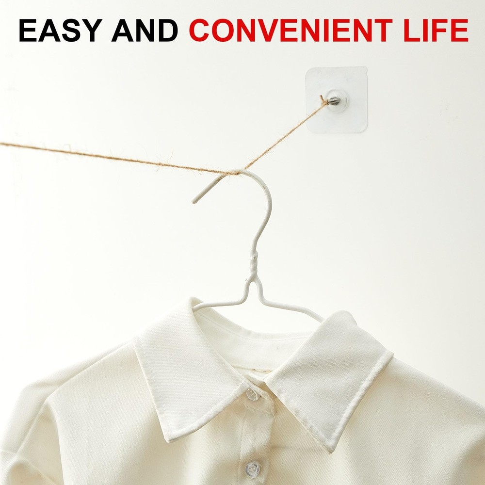 12 Pcs Heavy Duty Adhesive Ceiling Hooks Ceiling Wall Hooks Hangers Without N...