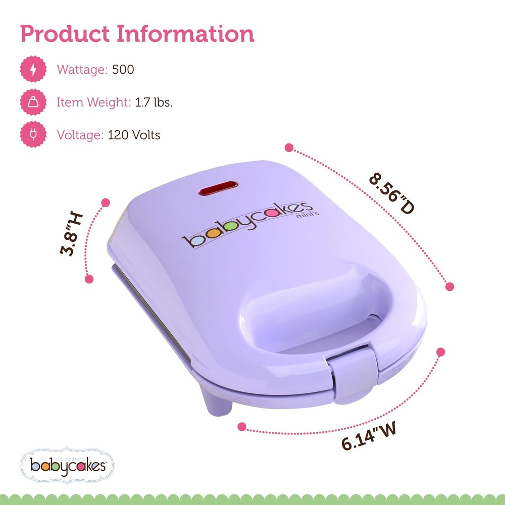 Mini Cake Pop Maker by Select Brands - Easy-to-Use Machine - Recipes Included...
