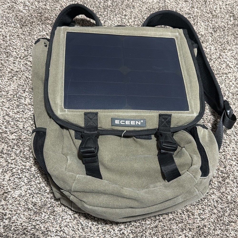 Eceen Canvas Backpack 3.5 Watt Portable Solar Charger