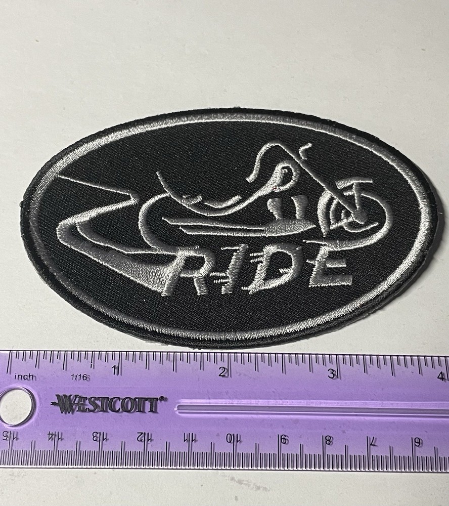 RIDE  Motorcycle EMBROIDERED IRON ON BIKER PATCH L64
