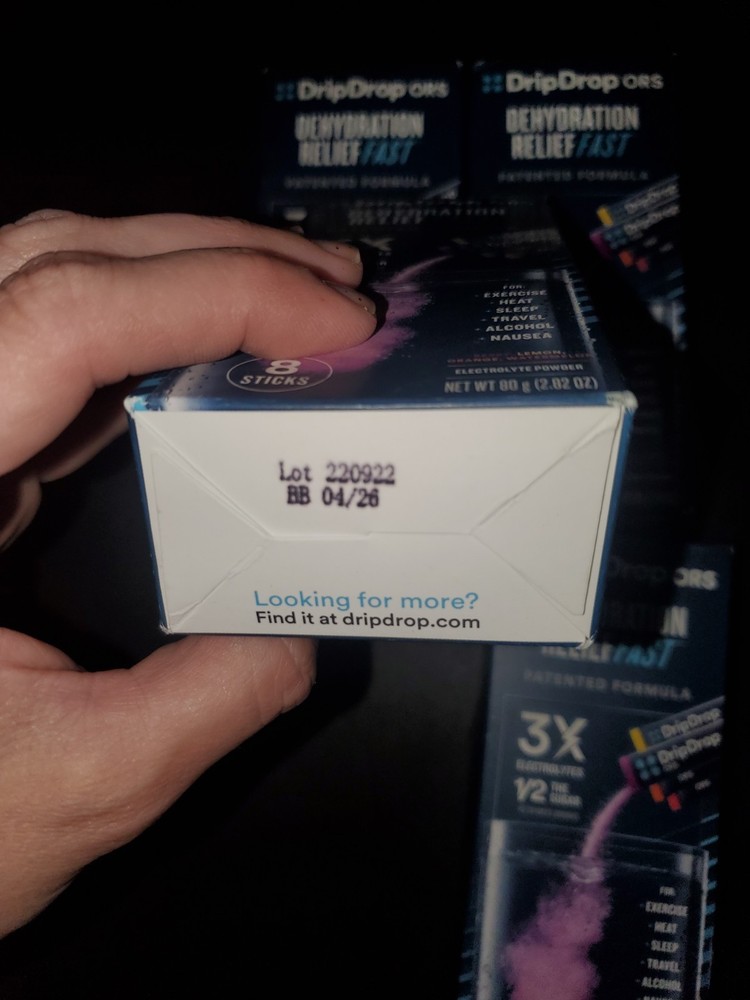 Dripdrop Hydration Variety Powder Packs 4 Boxes 4/26