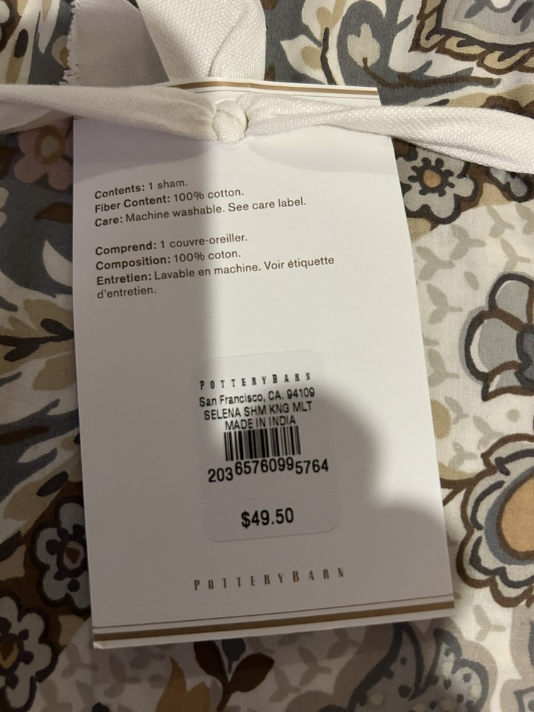 pottery barn Selena Pillow Sham King 2