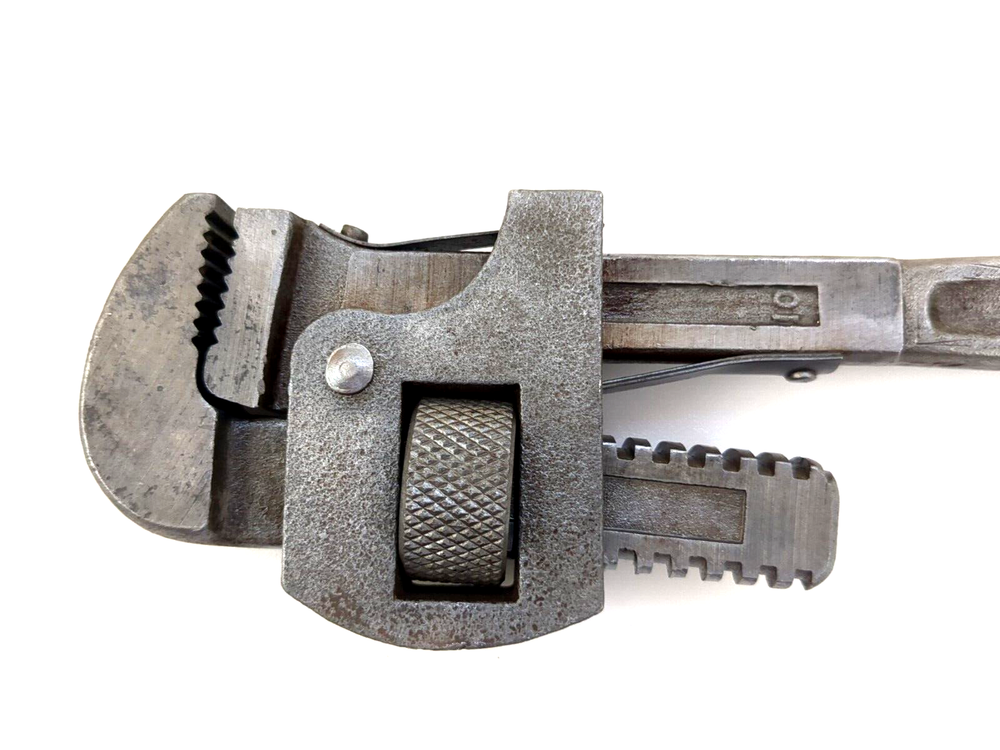 Vintage True Value Pipe Monkey Wrench Hand Tool Adjustable 10"