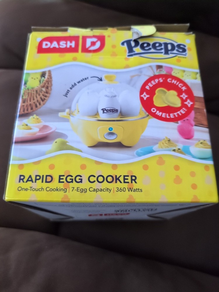 PEEPS Yellow DASH Rapid Egg Cooker Free Ship