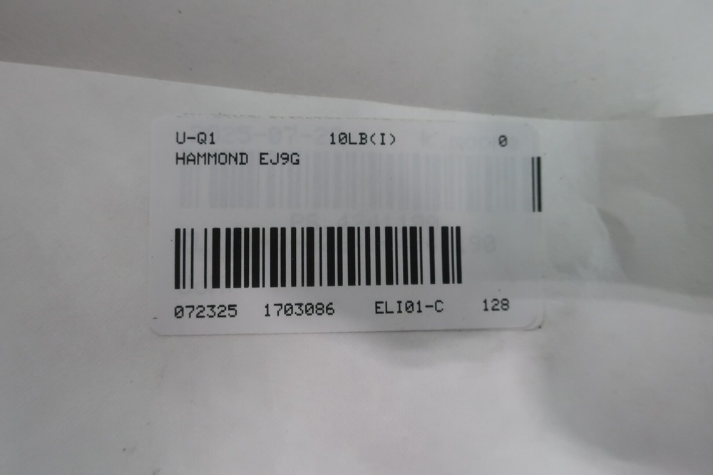 Hammond EJ9G Voltage Transformer 250va 600v-ac 24v-ac