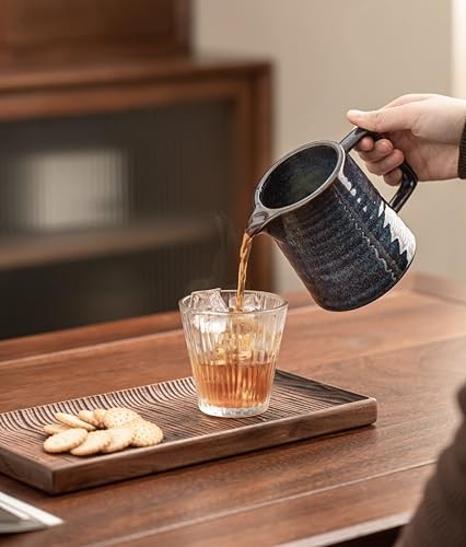 Pour Over Coffee Maker,Ceramic Coffee Maker With 40 pcs Paper V02 Starry Blue