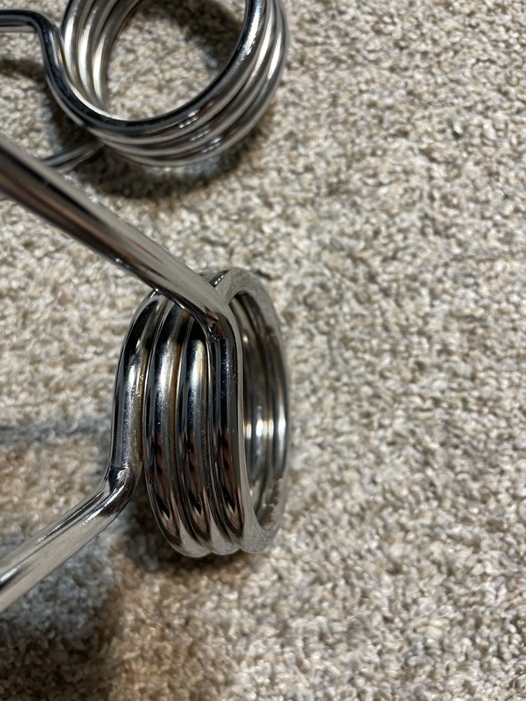 Weider Olympic Size Spring Collars 2" Clips for Barbell, Large