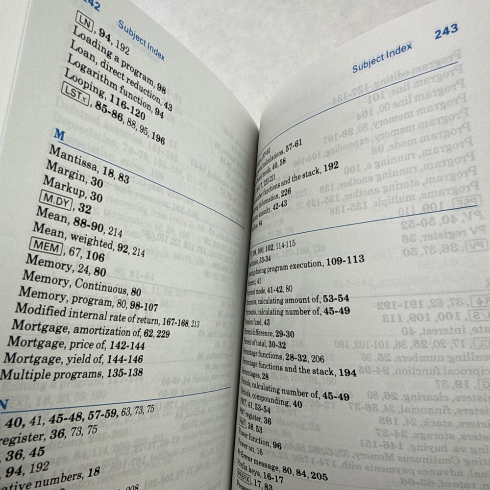 HP-12C Calculator Owner's Handbook and Problem Solving Guide Vtg 1982 Edition 3