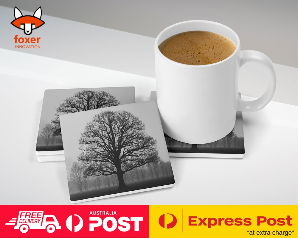 COASTER COFFEE DRINKING MAT|EERIE GLOOMY DEAD TREE
