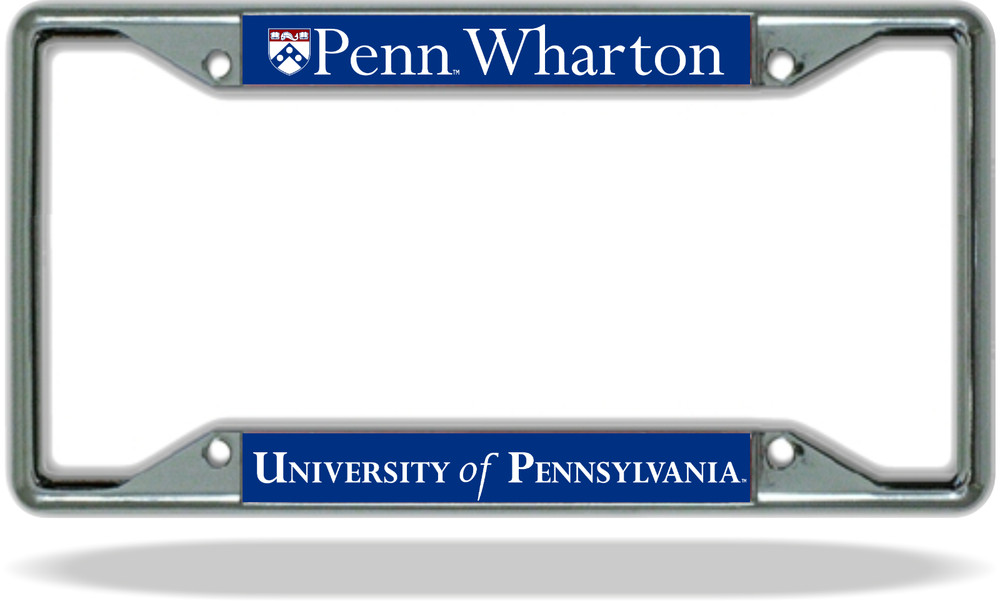 Pennsylvania Penn Wharton License Plate Frame