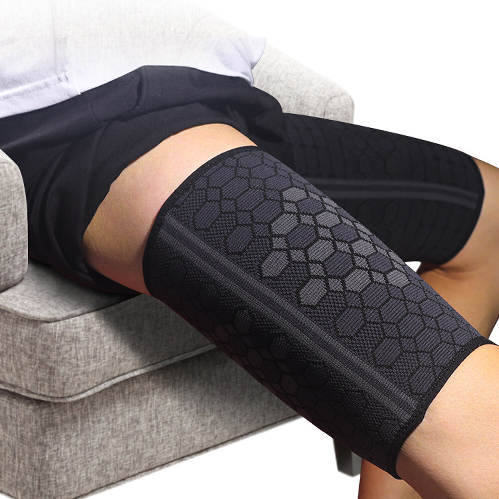 Men Women Thigh Compression Sleeves Quad and Hamstring Support Upper Leg Braces