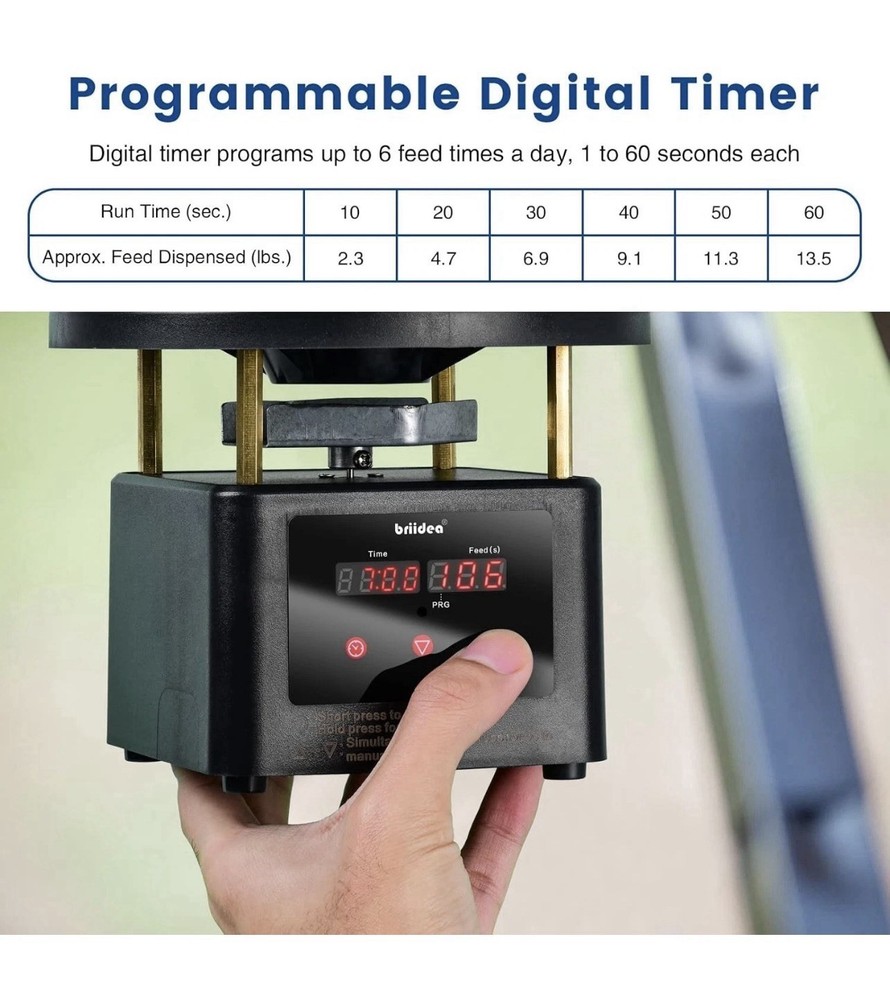 Deer Feeder Timer Kit Digital Programmable Motor Spin Plate Hunting Feeder
