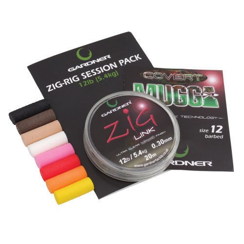 Gardner Tackle Zig Rig Session Pack - Carp Coarse Surface Floater Fishing Kit