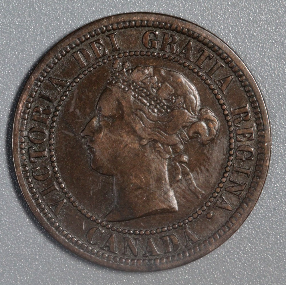 1882 H Canada 1 Cent - KM 7 - VF - Very Fine