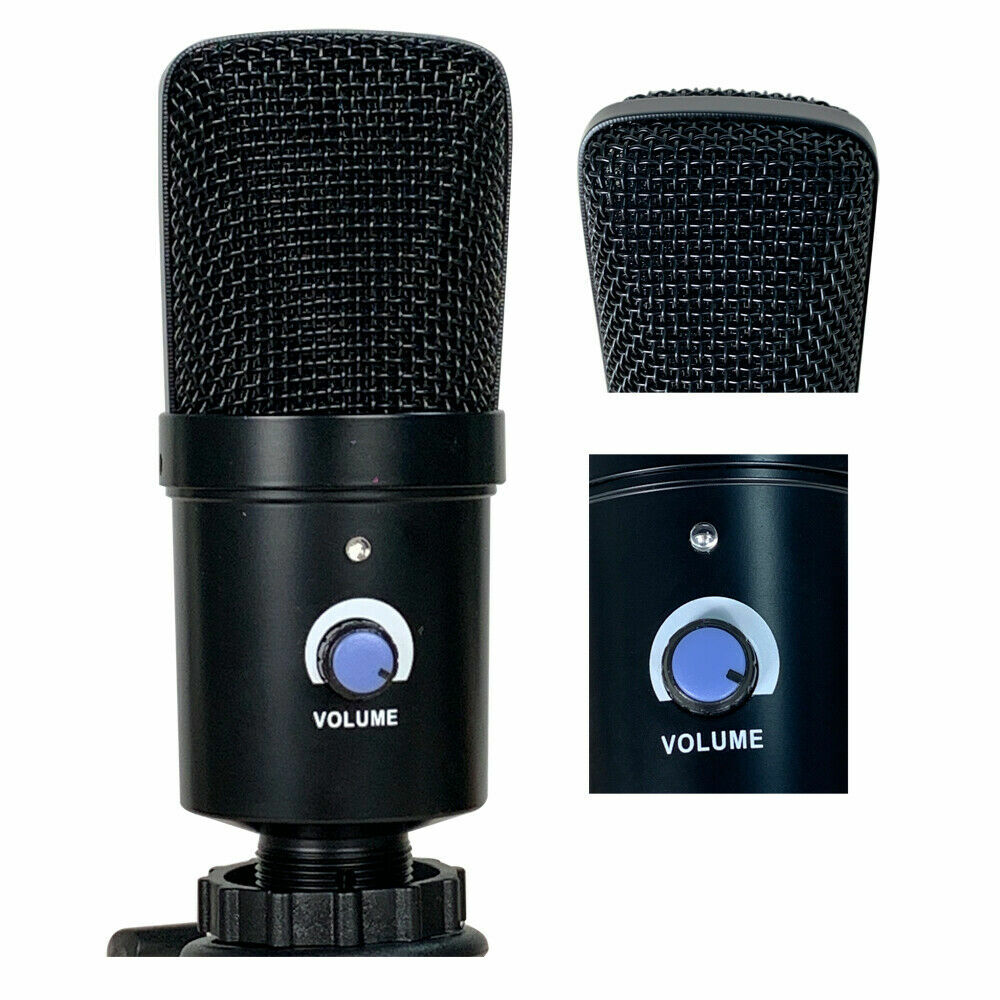 Recording USB Microphone Kit DJ Complete Condenser Mic For Chatting PC Phone Mic