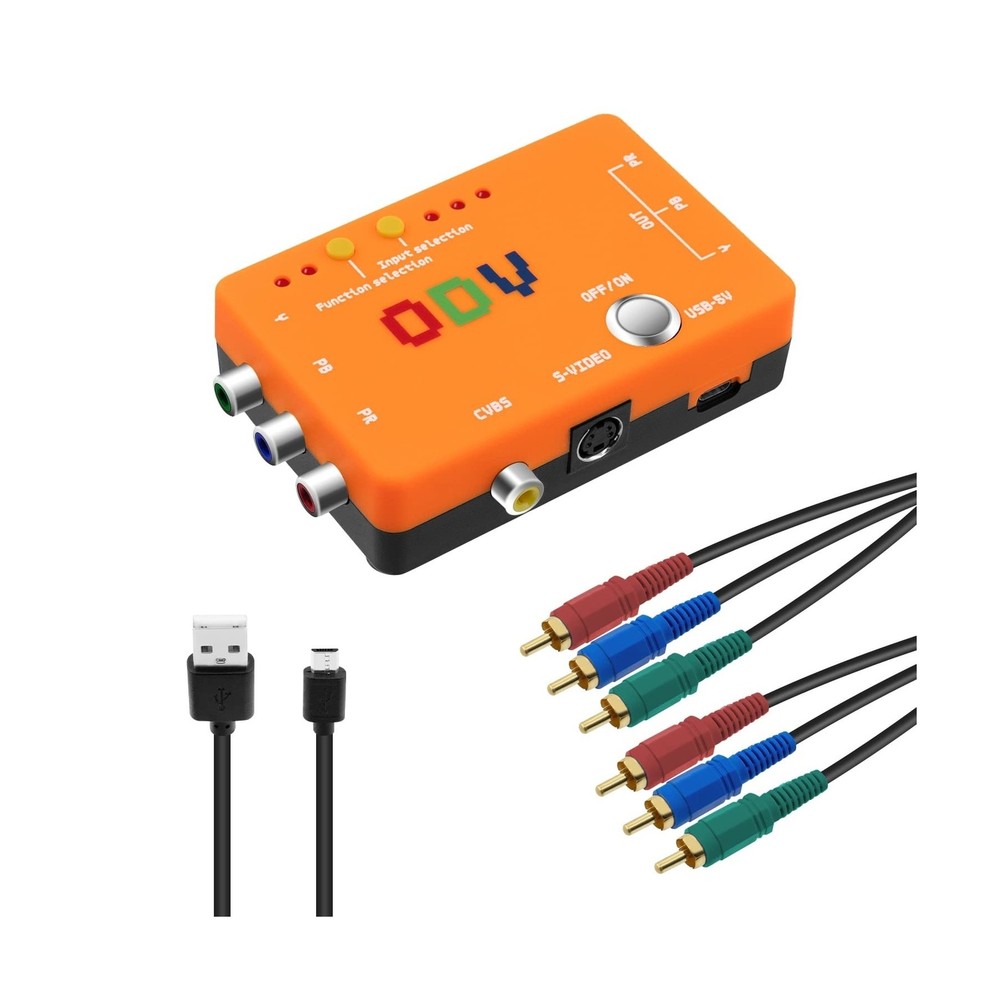 Mcbazel ODV-II Component/CVBS/S-Video to Component Converter for Retro Gaming...