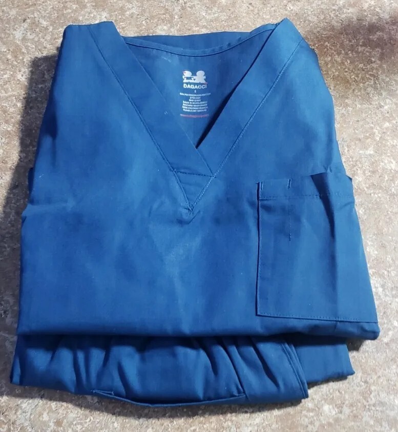 Blue Dagacci Medical Unisex Uniform Set Small