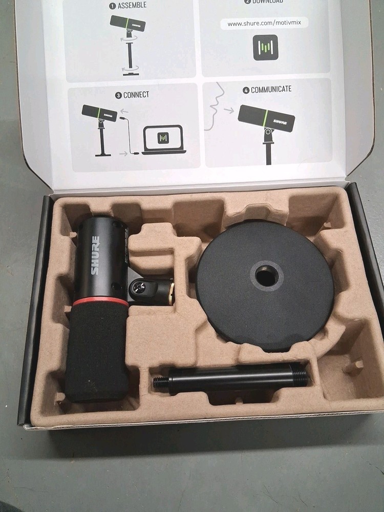 Shure MV6 USB Gaming Microphone - Dynamic USB-C Mic Box & Stand READ DESCRIPTION