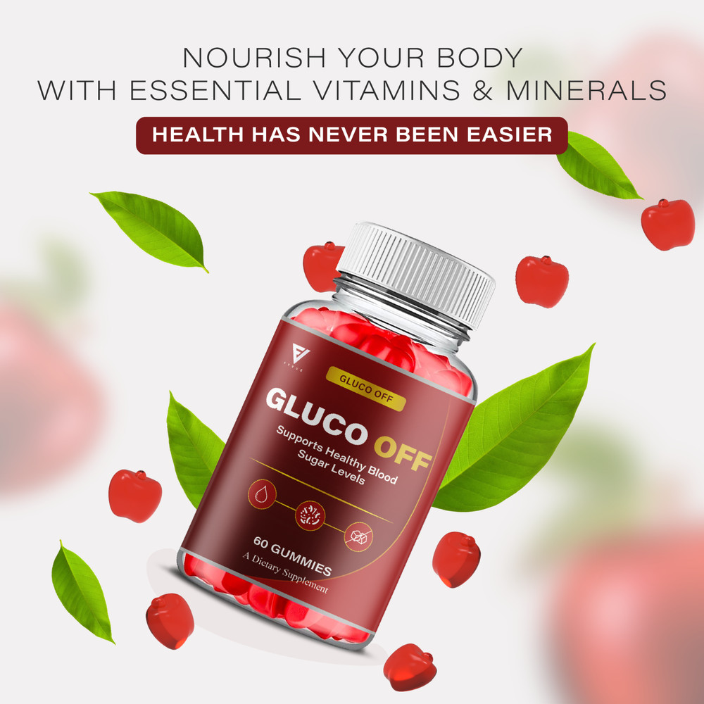 Gluco Off Gummies, GlucoOff Advanced Support Formula (60 Gummies)