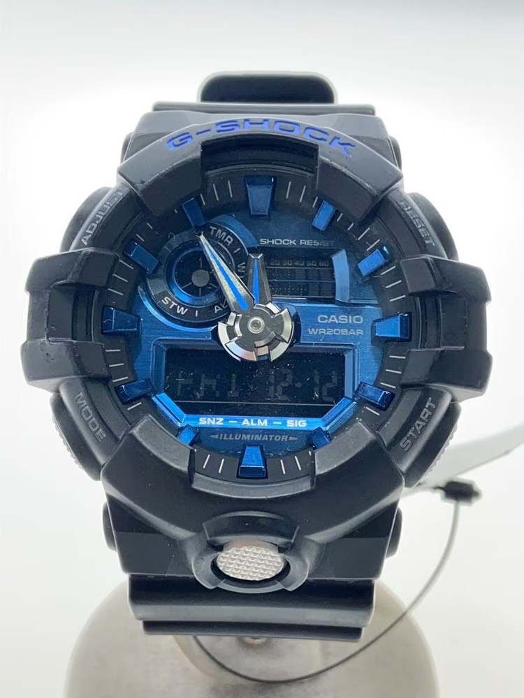 CASIO Quartz Watch Analog Rubber BLK BLK GA 710