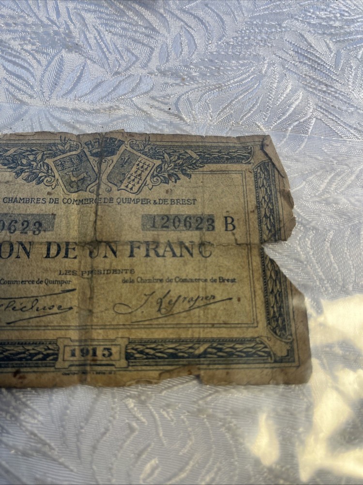 Billet 1 Franc Quimper Et Brest 1915