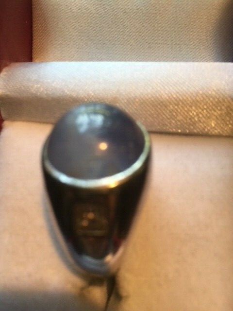 blue star sapphire ( 16 mm,26g) 14k ring