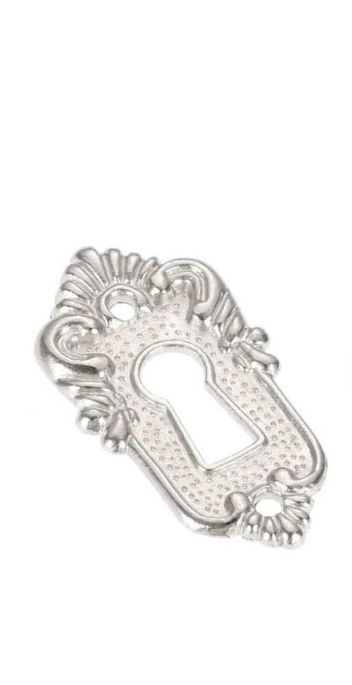Jewelry Box Door Lock Set Silver Retro Looking Lock Hardware with Key