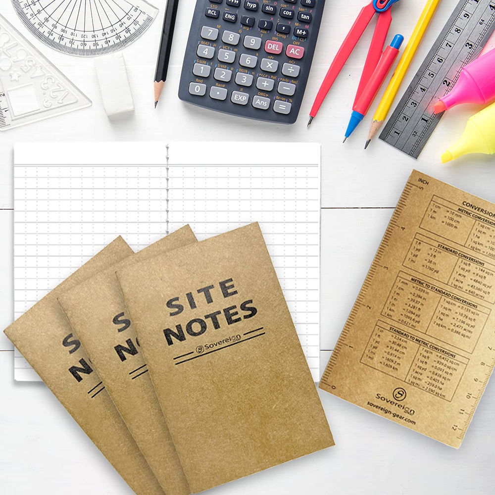Field Notes Notebooks 5 Pack | Small Field Memo Book Notepad Refill Universal