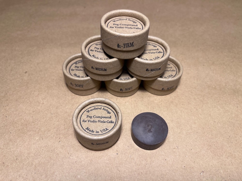 Woodland Strings Peg Compound, #2 MEDIUM for Violin, Viola Cello