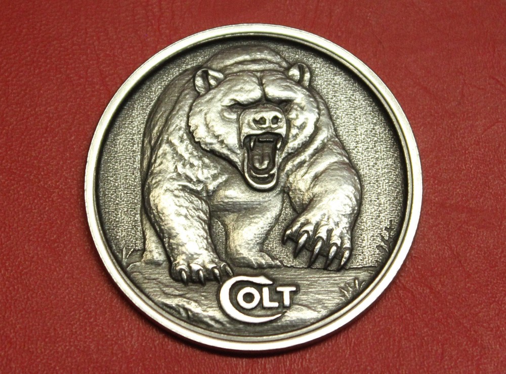 Colt Firearms Grizzly Display Case Medallion