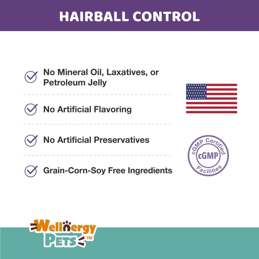 Wellnergy pets hairball Control 70 ct