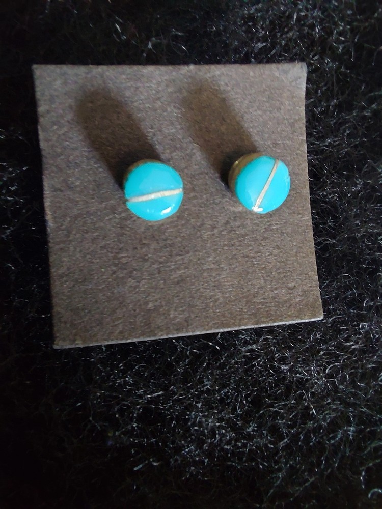 2 Pair Native American Post Earrings.