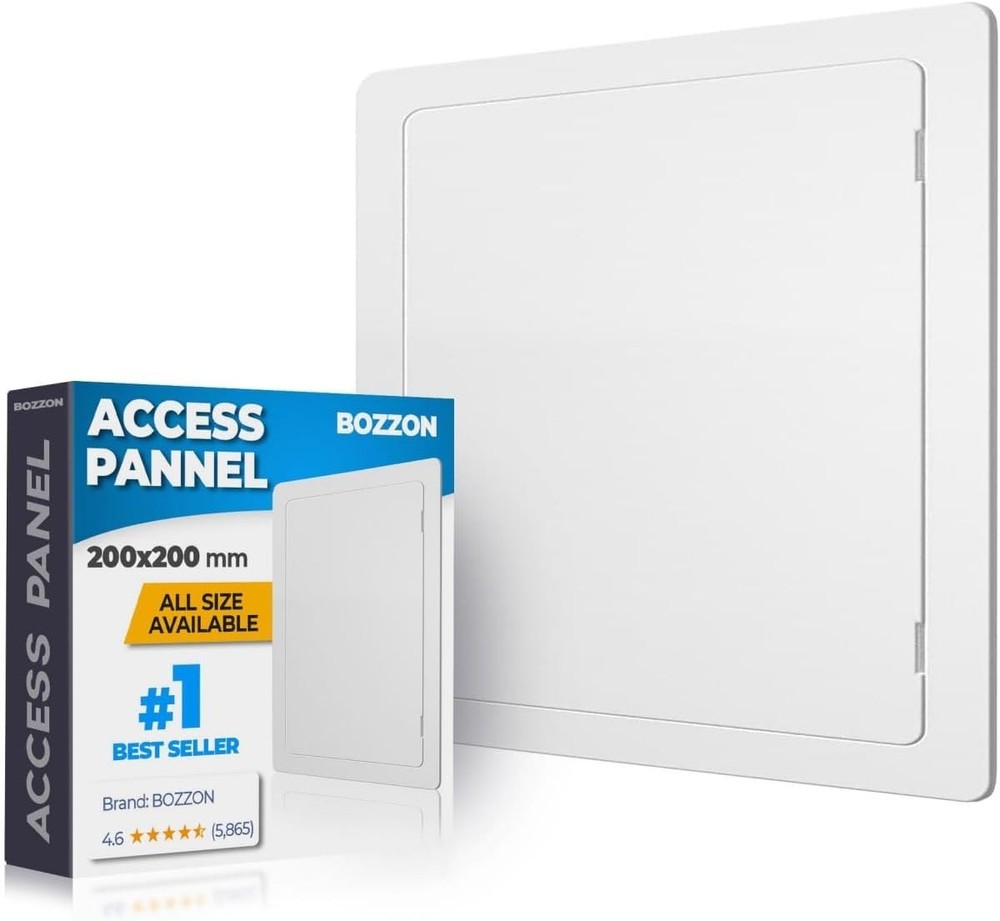 8x8 Inch Durable White Drywall Access Panel - Convenient Wall Cover Solution