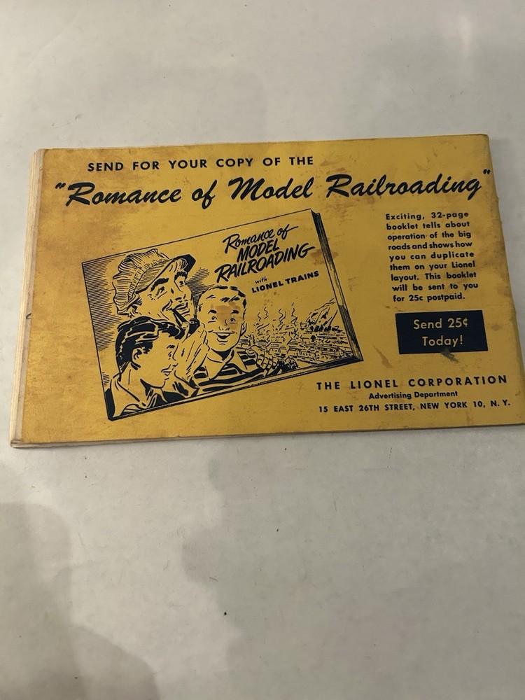Instructions For Assembling and Operating Lionel Trains - 1952