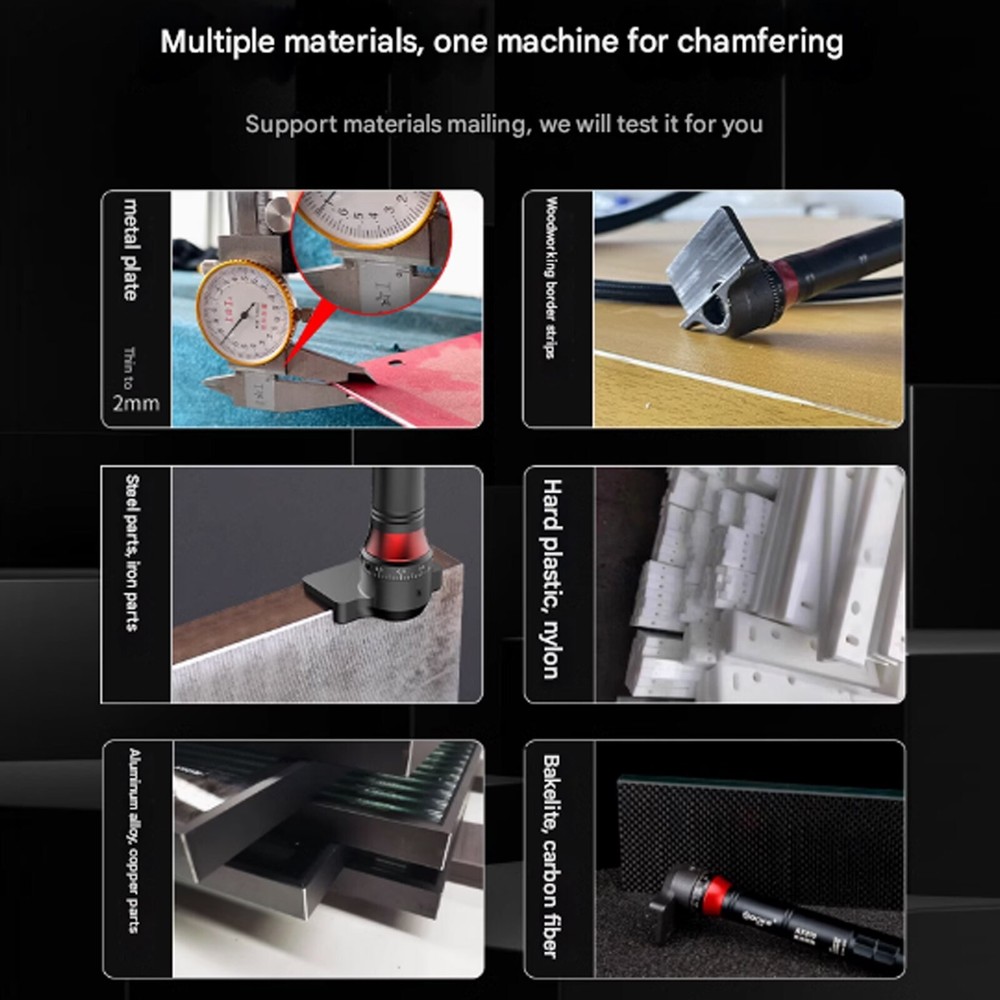 Woodworking Mini Pneumatic Chamfering Machine Metal Deburring Chamfering Tools