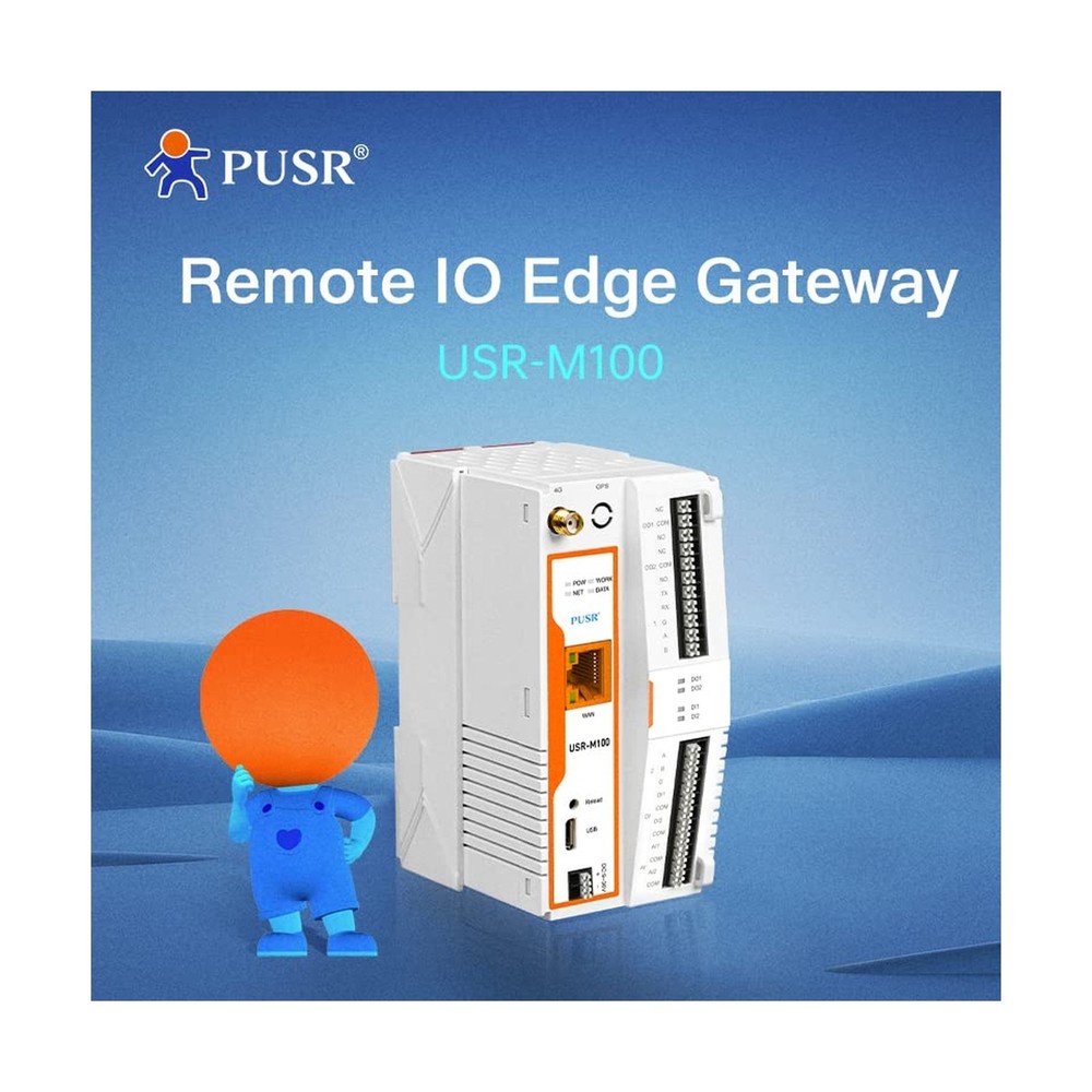 Industrial Remote IO Gateway Cellular Network LTE Cat4 with Edge Computing Mo...
