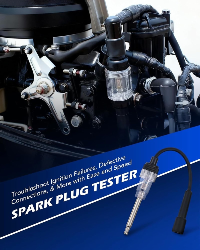 Complete Cylinder Compression Tester Set - Spark Plug Tester & Precision Gauge